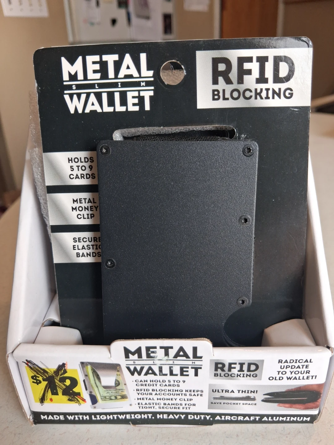 Set Of 3 Roughneck Metal Slim RFID Blocking Wallet