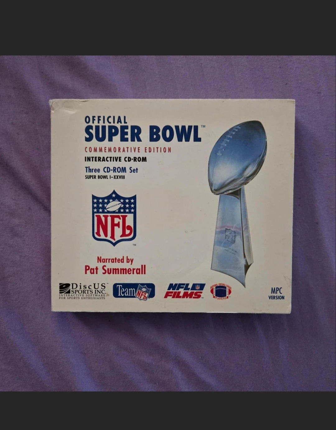 NFL Super Bowl Interactive CD-ROM (1994) -Super Bowl I-XXVIII