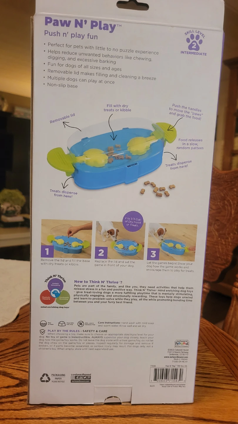 Outward Hound Paw N' Play Dog Puzzle - photo 2