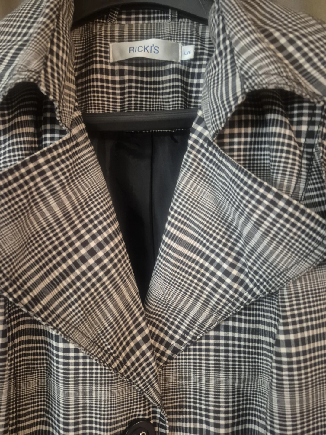 Ricki's Plaid Trench Coat