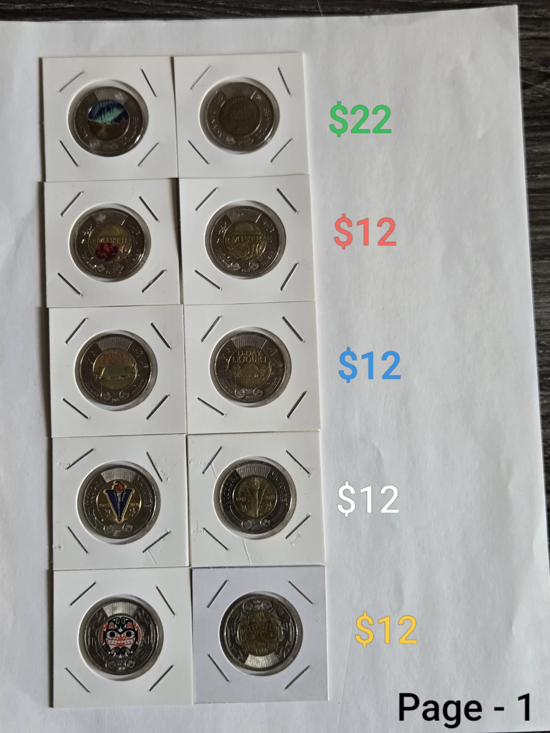 Canadian Commemorative "a pair of Toonies"