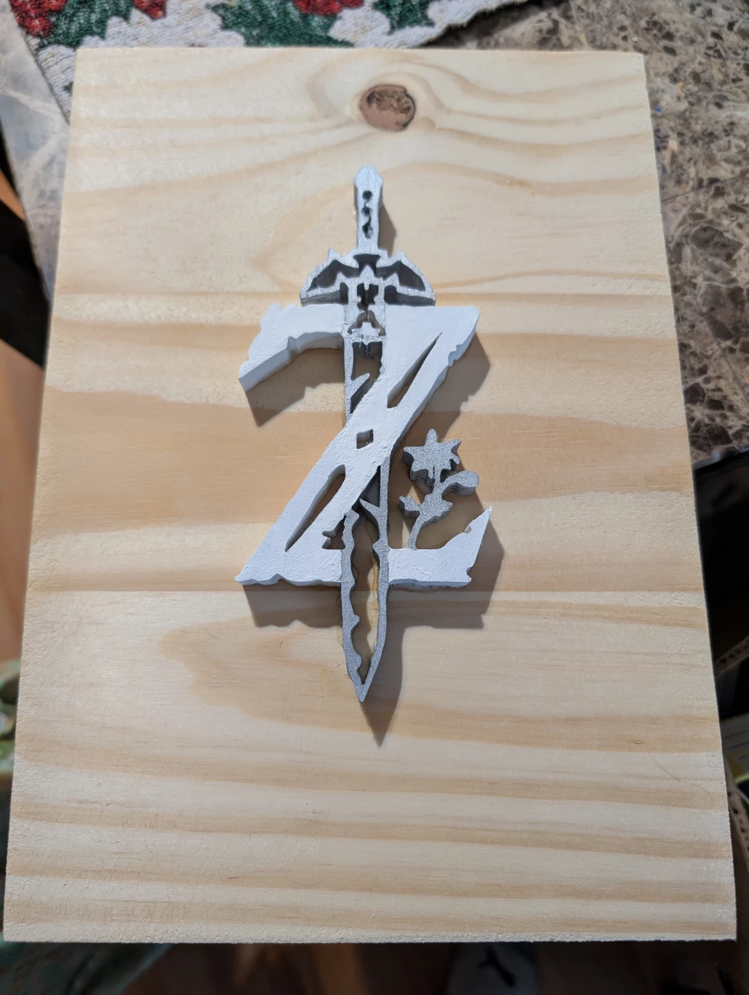 Legend of Zelda Inspired Master Sword Monogram Wall Art