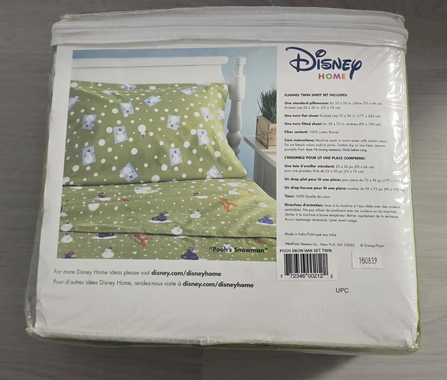 Disney Home Collection - Pooh Flannel Twin Sheet Set - photo 2