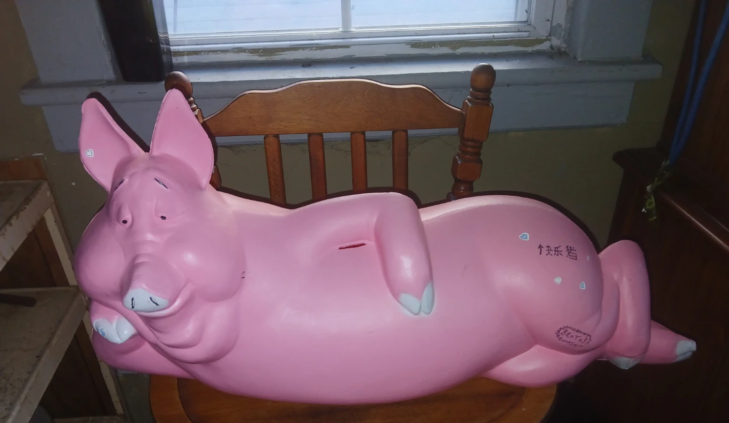 Large Brutus Pink Piggy Bank