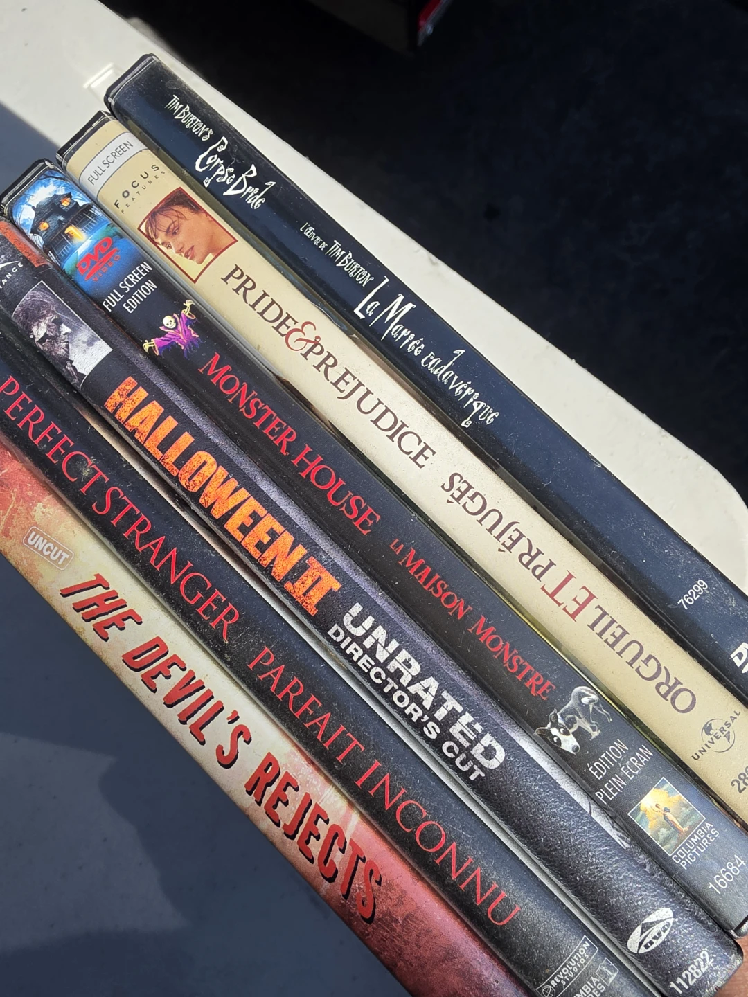 Set of 5 Movie DVDs