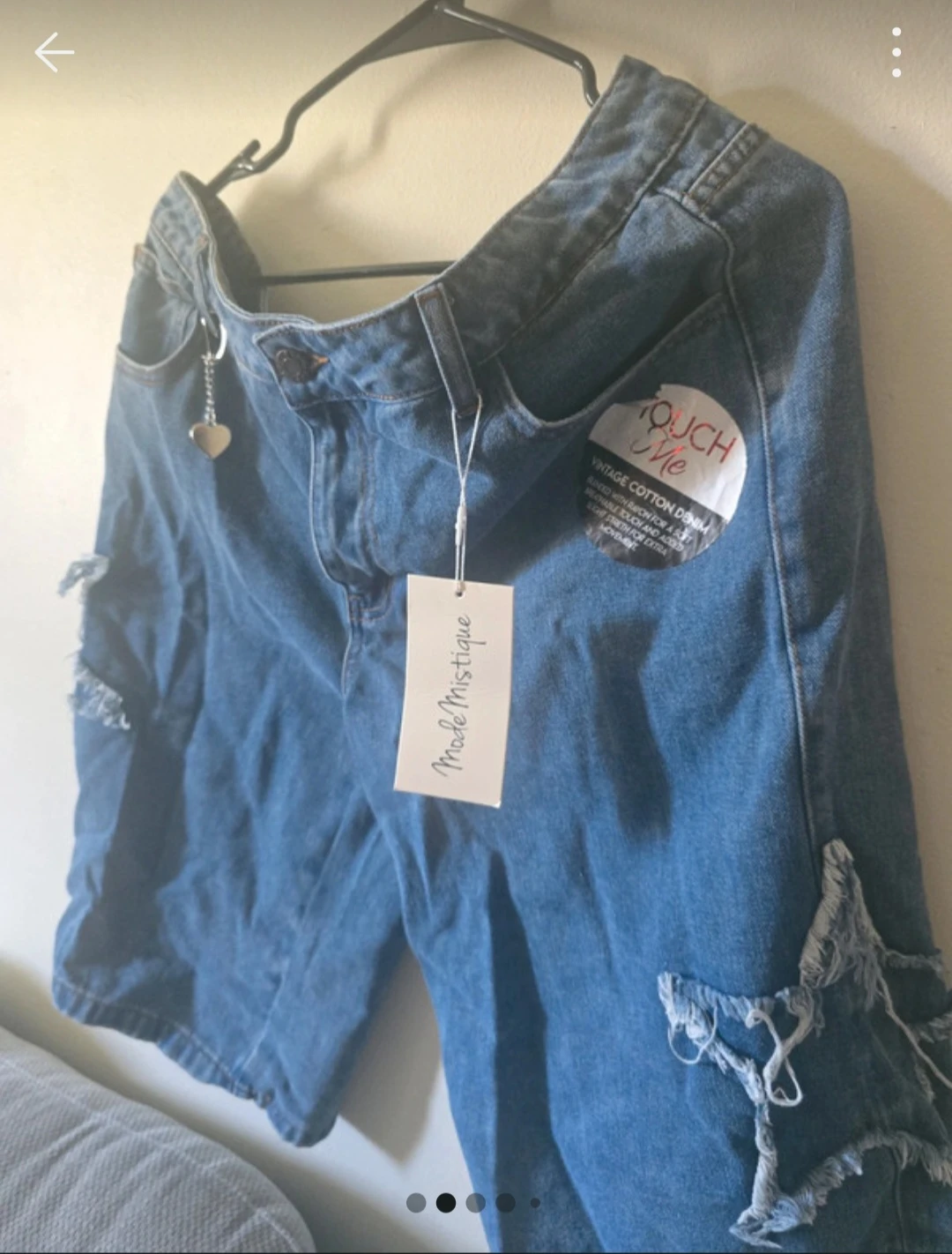 Mode Mistique Medium Blue Denim Jorts Size L - photo 4