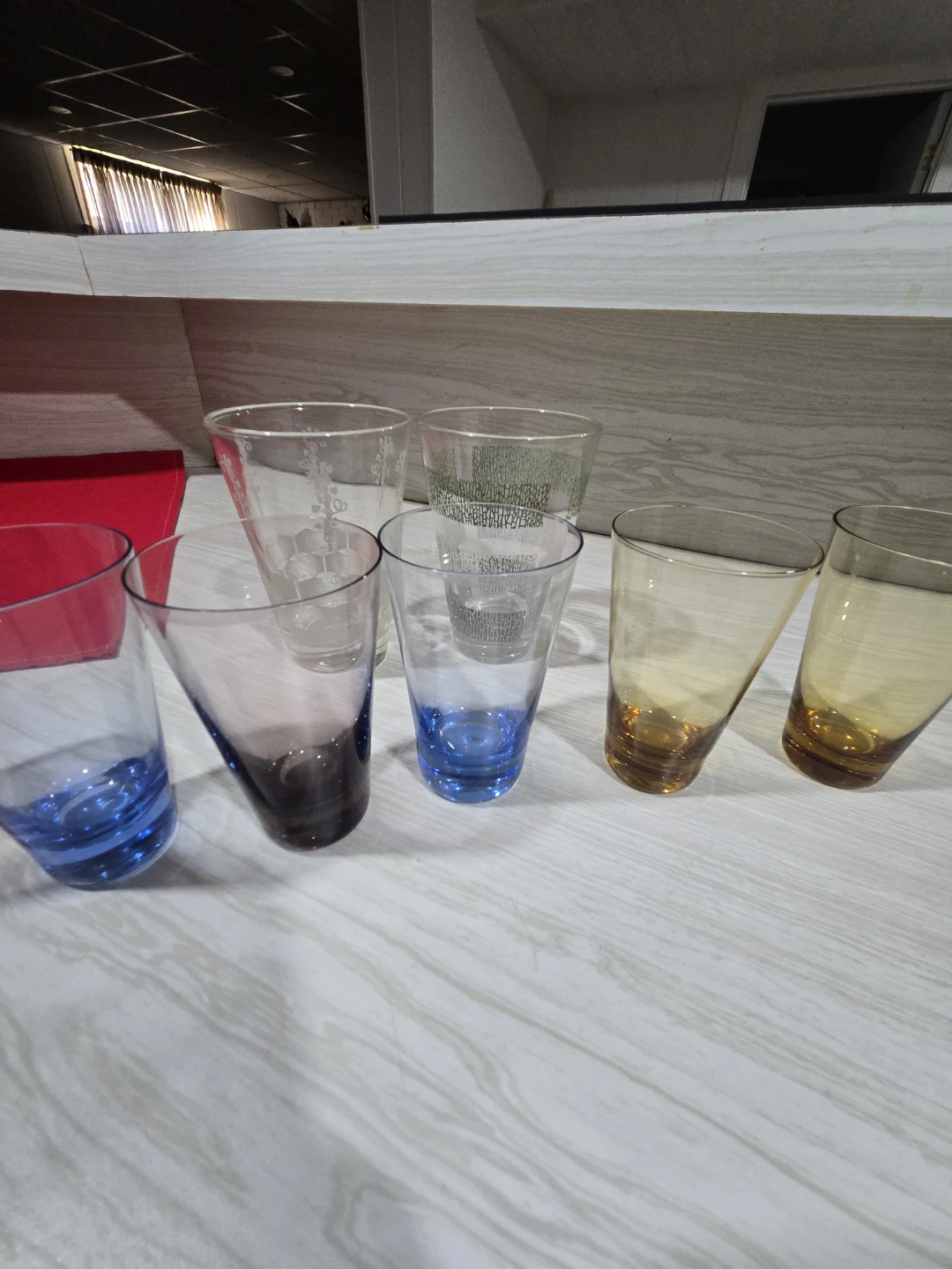 Eight Vintage Drinking Glasses. - photo 3
