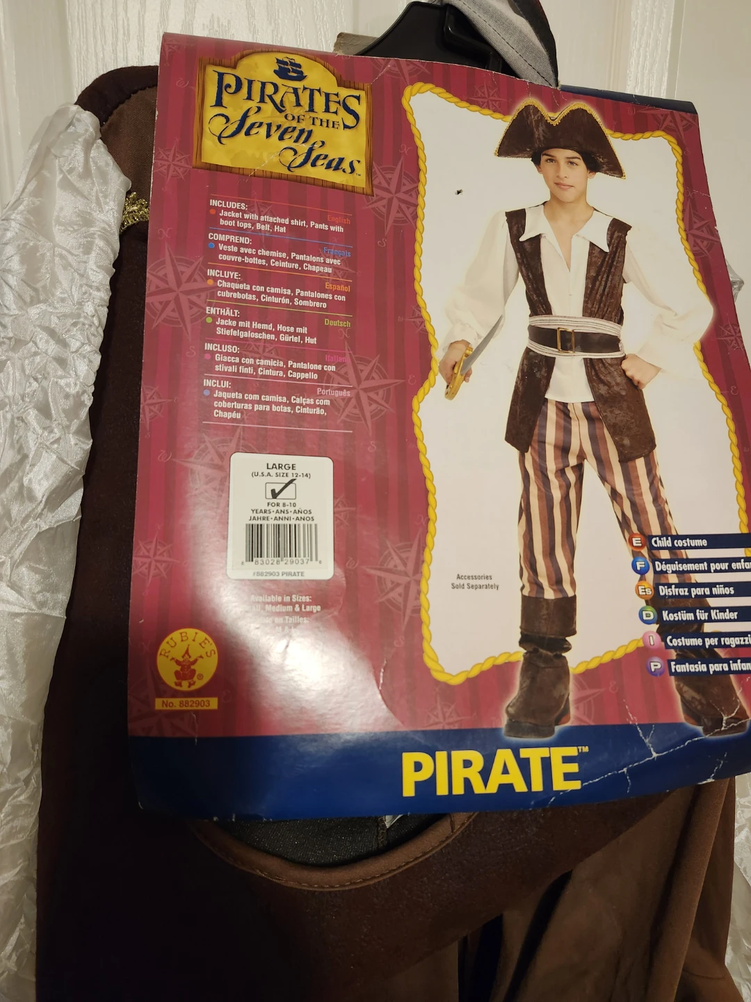 Rubies Pirates of the Seven Seas Child Costume Large