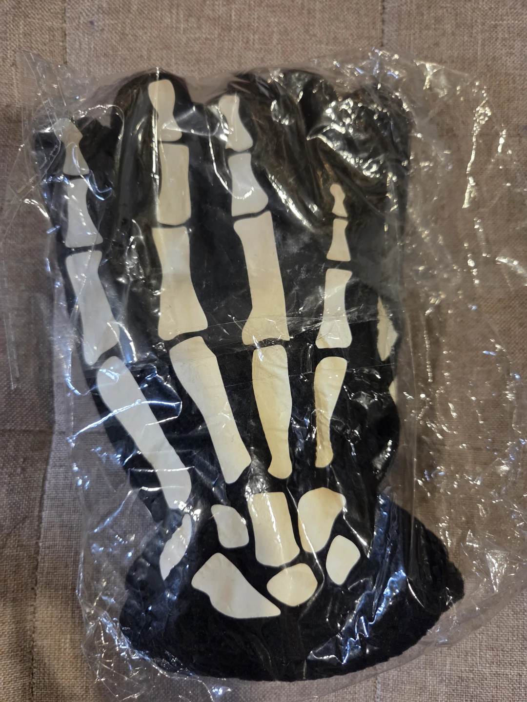Black Glow in the dark Skeleton Gloves - photo 2