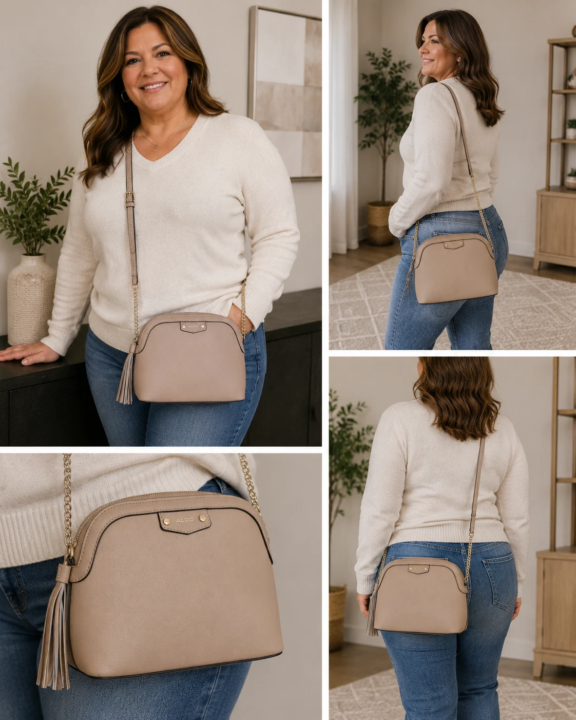 ALDO Crossbody Bag in Beige