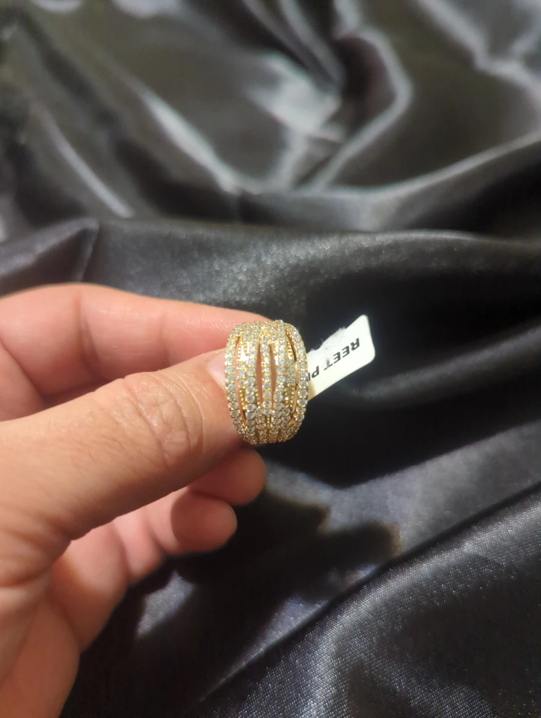 REET PEHAL Multi-Row Crystal Ring