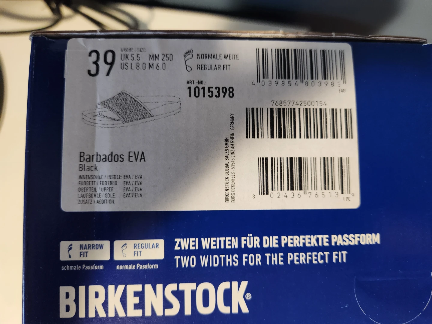 Birkenstock Barbados EVA Slides Black Size 39 - photo 3