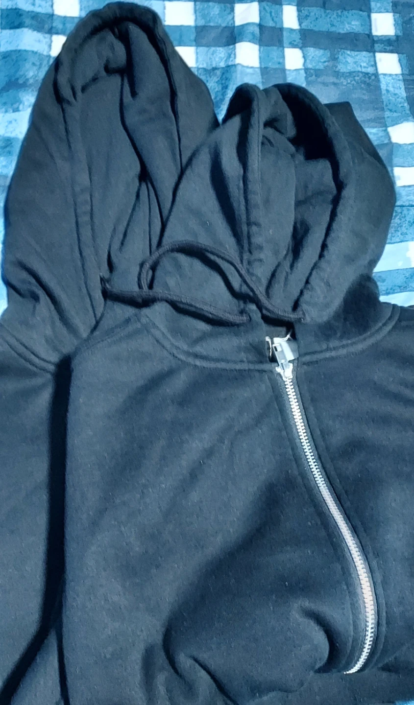 Two Black Zip-Up Hoodies - photo 3