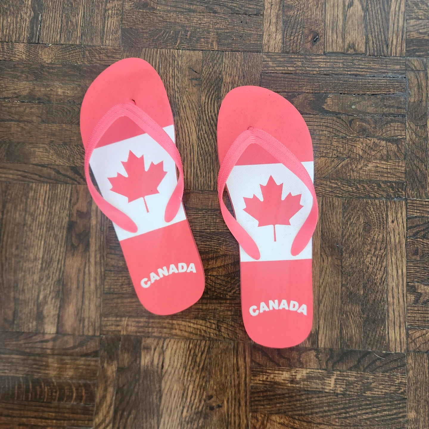 Canada Themed Flip Flops