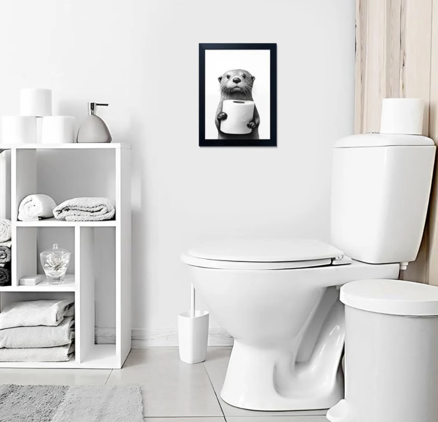 Bathroom Wall Art Framed 12"x16" - photo 2