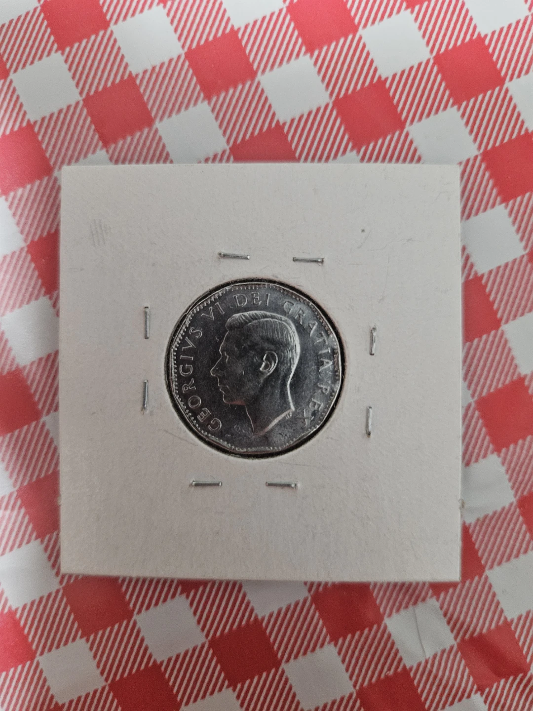 1952 Canadian 5 Cent Coin - photo 2