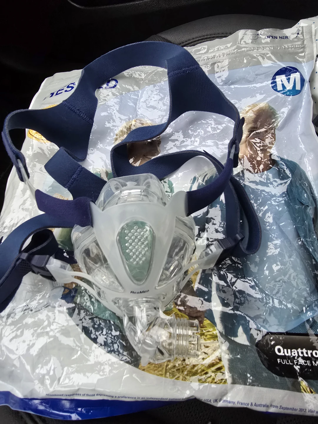OPENED RESMED MEDIUM QUATTRO FX FULL FACE MEDIUM-SIZED - photo 4