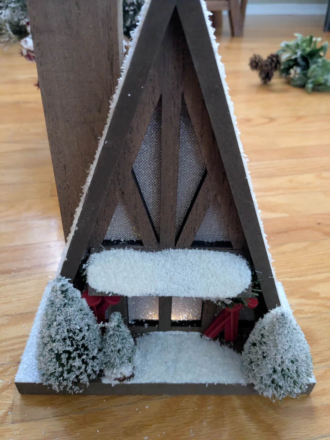 Gluckstein Home A-Frame Christmas Decor Ski Lodge - photo 2