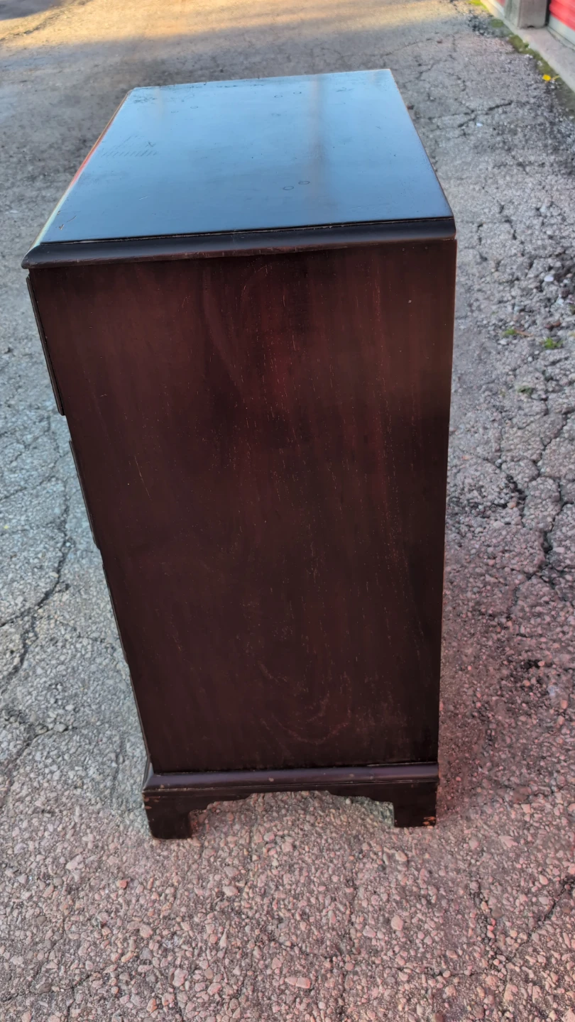 Dark Wood Four-Drawer Dresser - photo 3