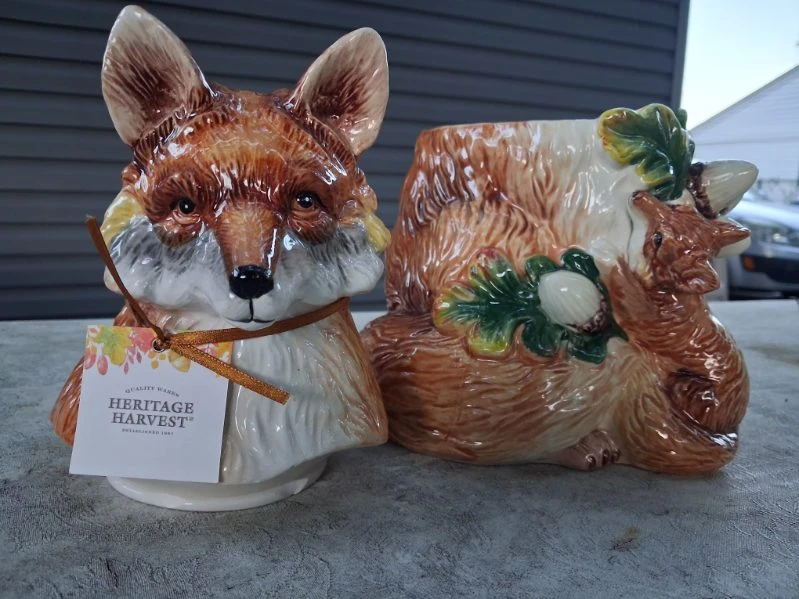 Heritage Harvest Fox Cookie Jar - photo 3
