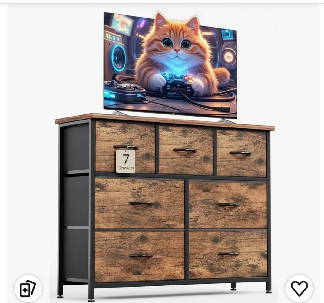 7-Drawer Fabric Storage Dresser