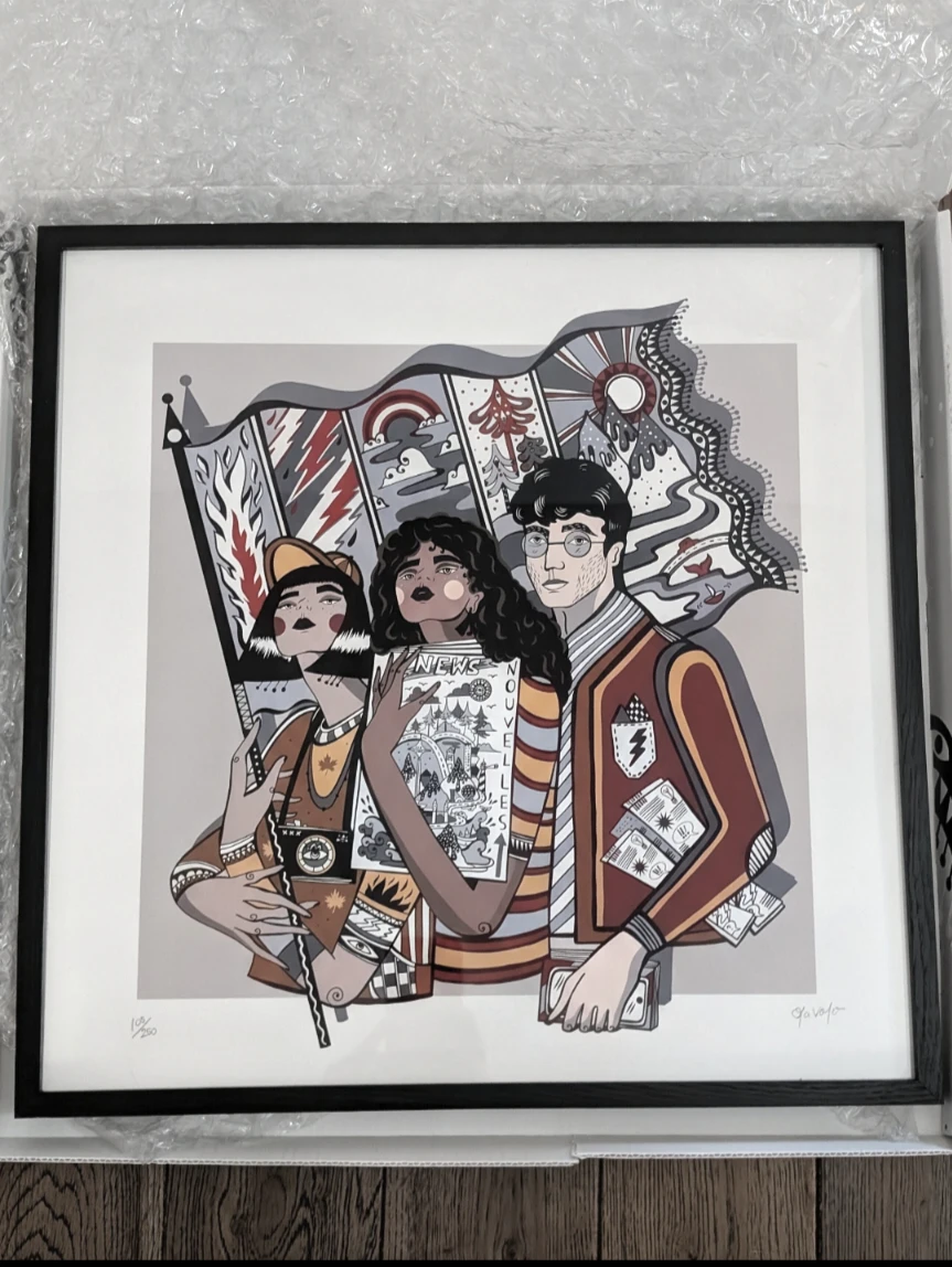 Nib! "Champions" Ola Volo Limited Edition Framed Art Print