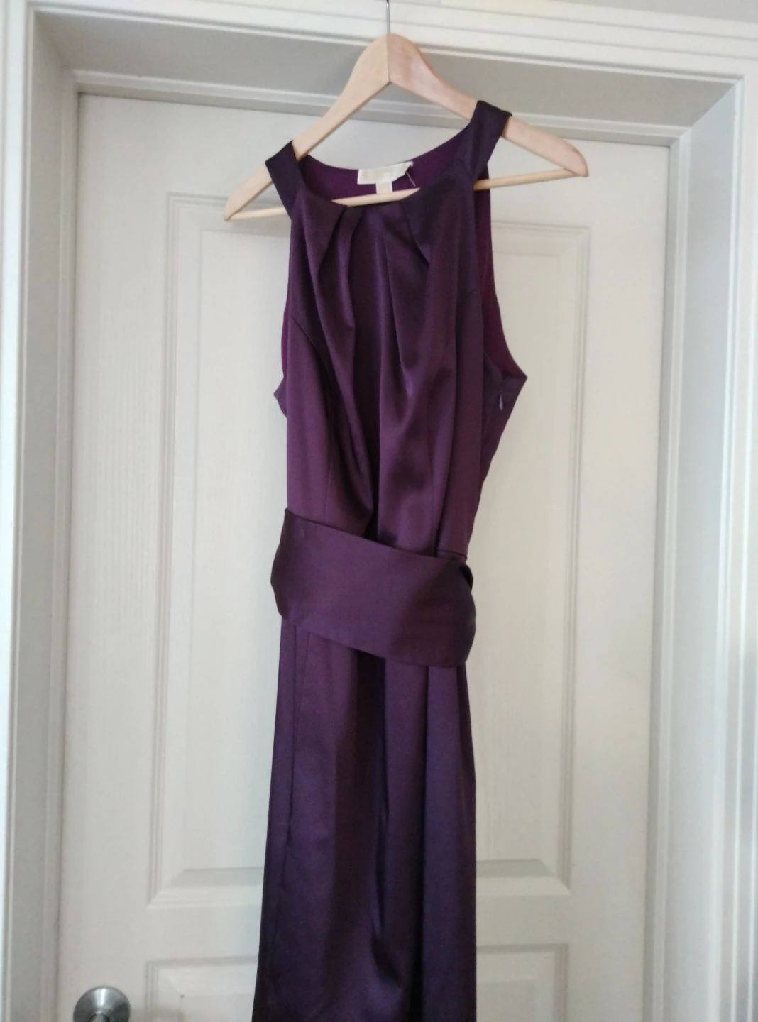 Laura Michael kors Purple Satin Dress