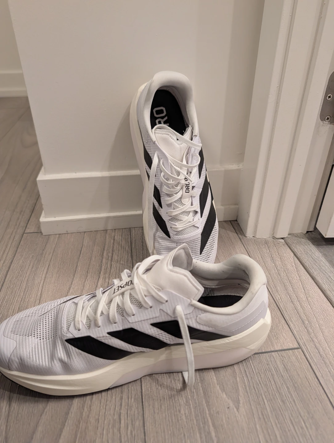 adidas Adizero Dropset 3 Training Shoes – White/Black – Like New - photo 3