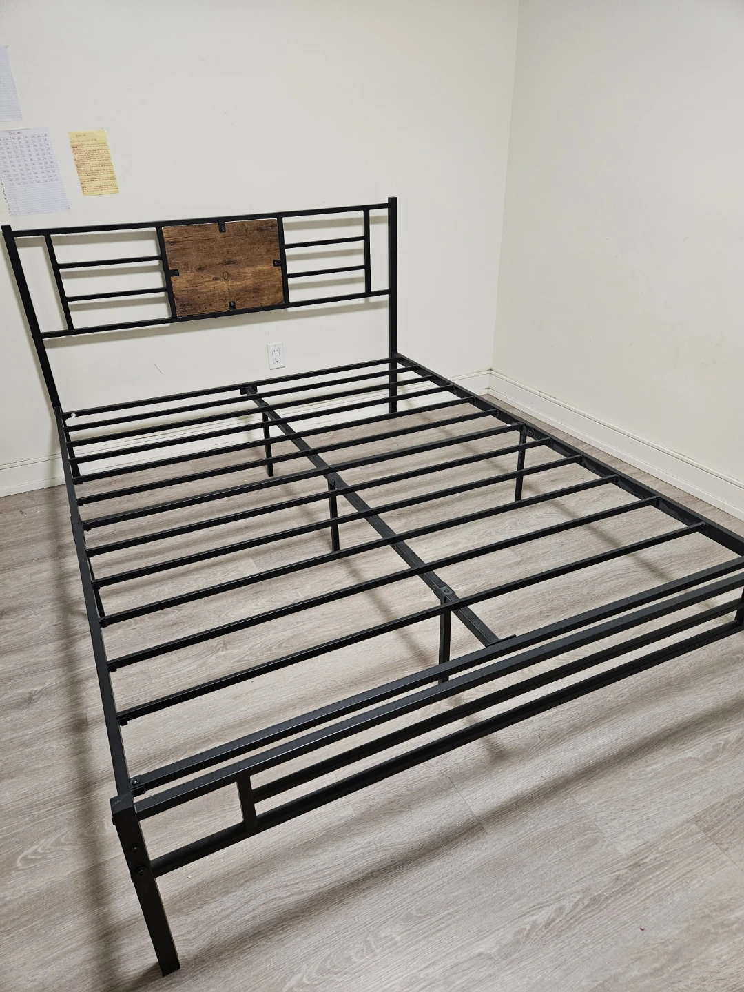Industrial Style Metal Queen Bed Frame - photo 2