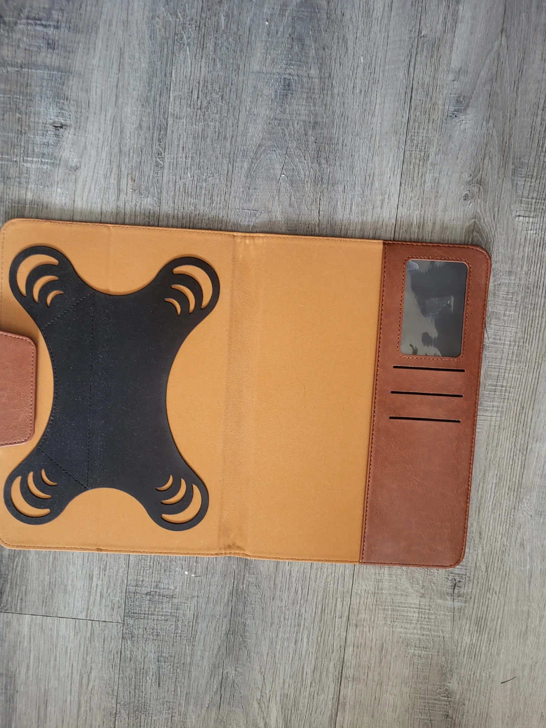 Brown Faux Leather Tablet Case - photo 3