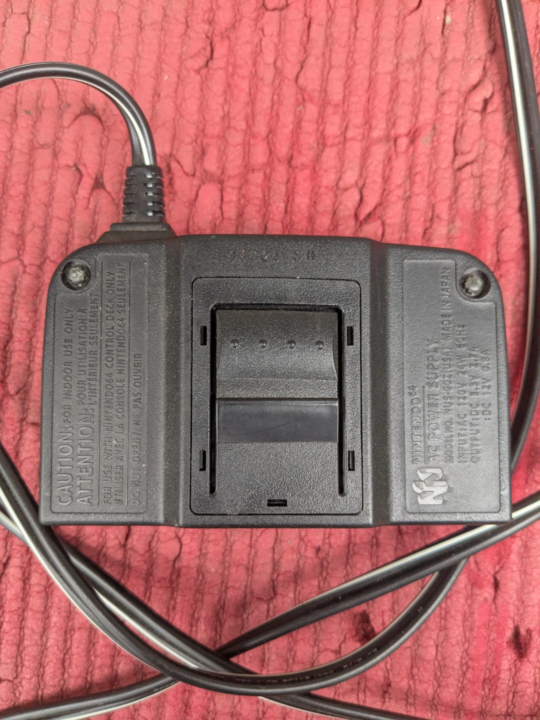 Original OEM Nintendo 64 N64 AC Power Supply Brick AC Adapter - photo 2