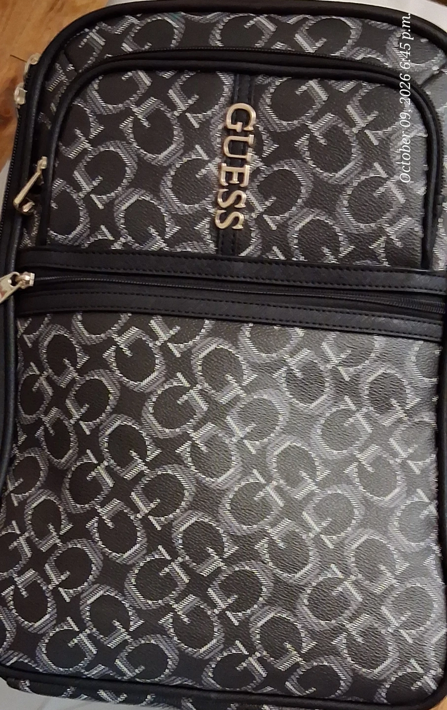 Guess Monogram Pattern Backpack