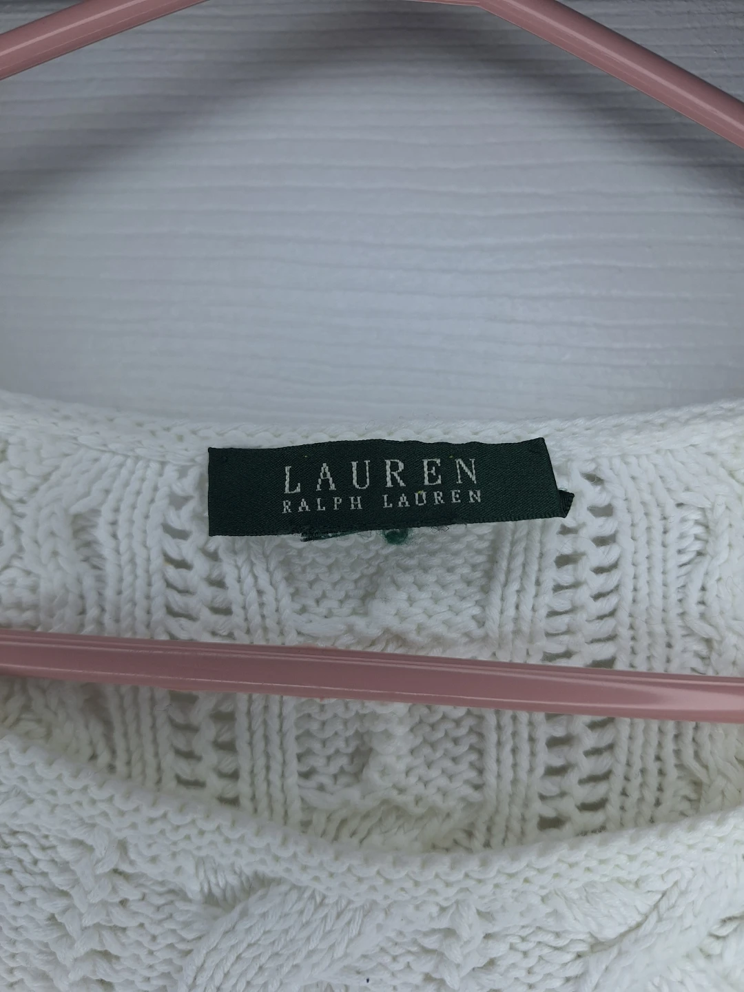 Lauren Ralph Lauren White Cable Knit Sweater - photo 3
