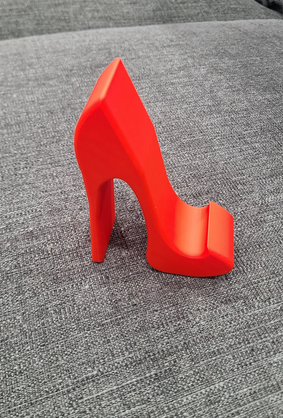 Red High Heel Phone Stand