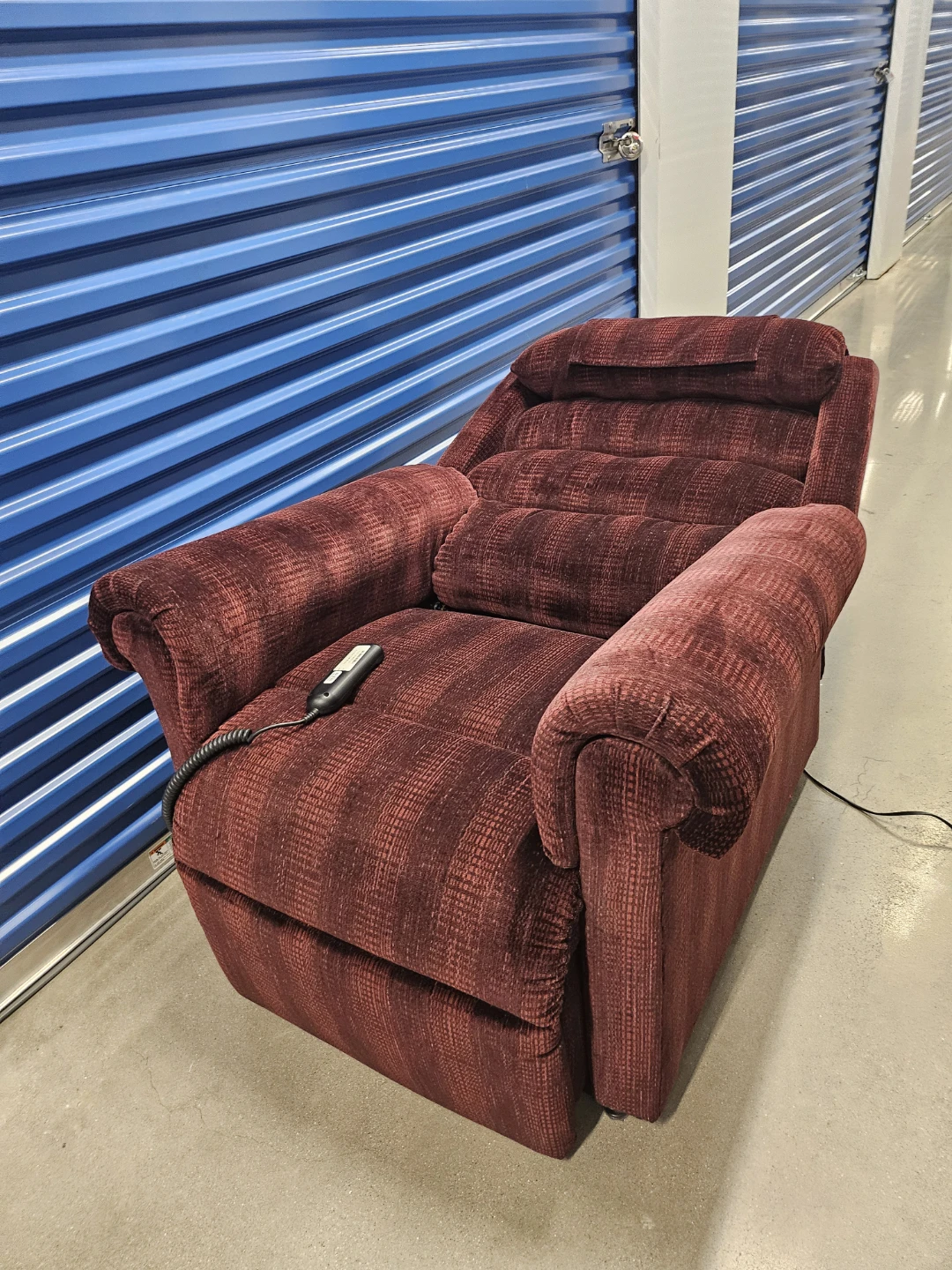 Burgundy Power Lift Recliner - photo 5
