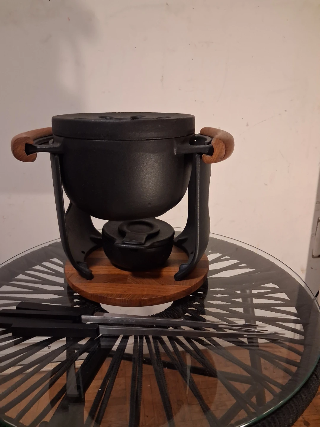 Cast Iron Fondue Set - photo 2