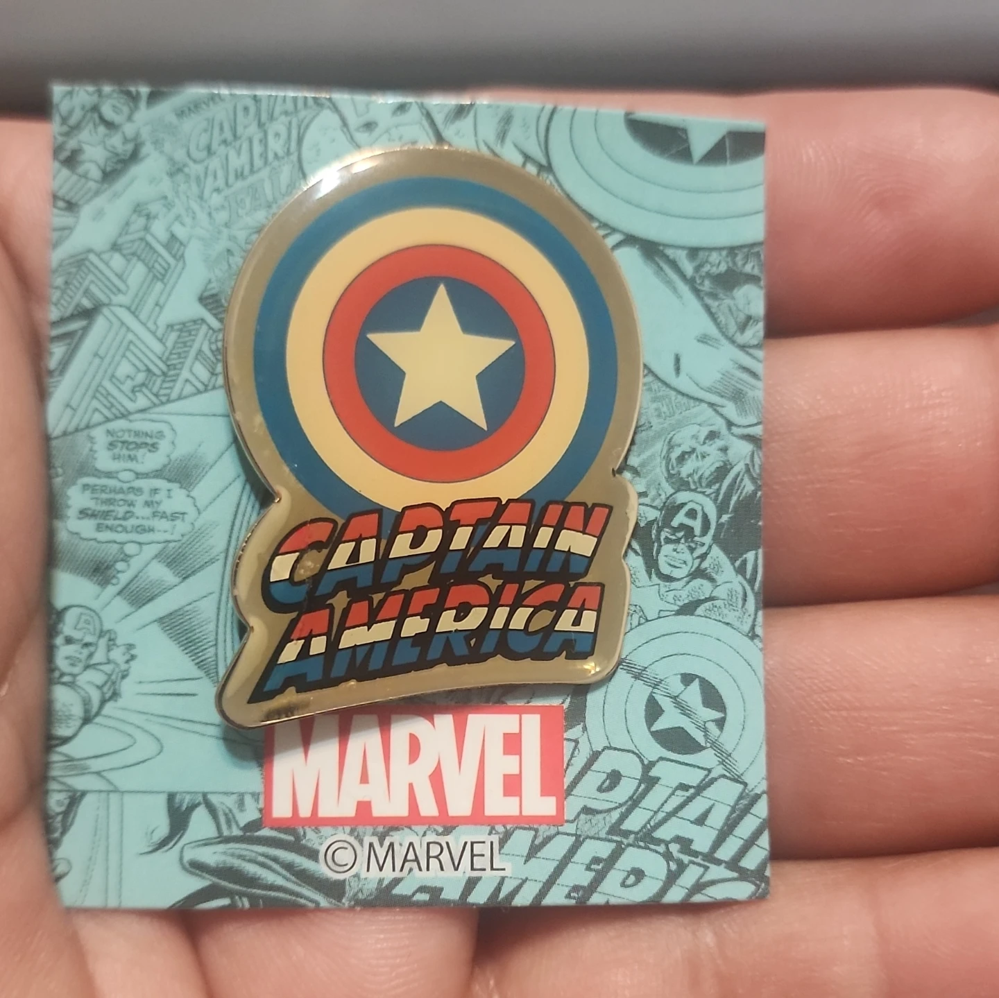 Marvel Captain America Enamel Pin
