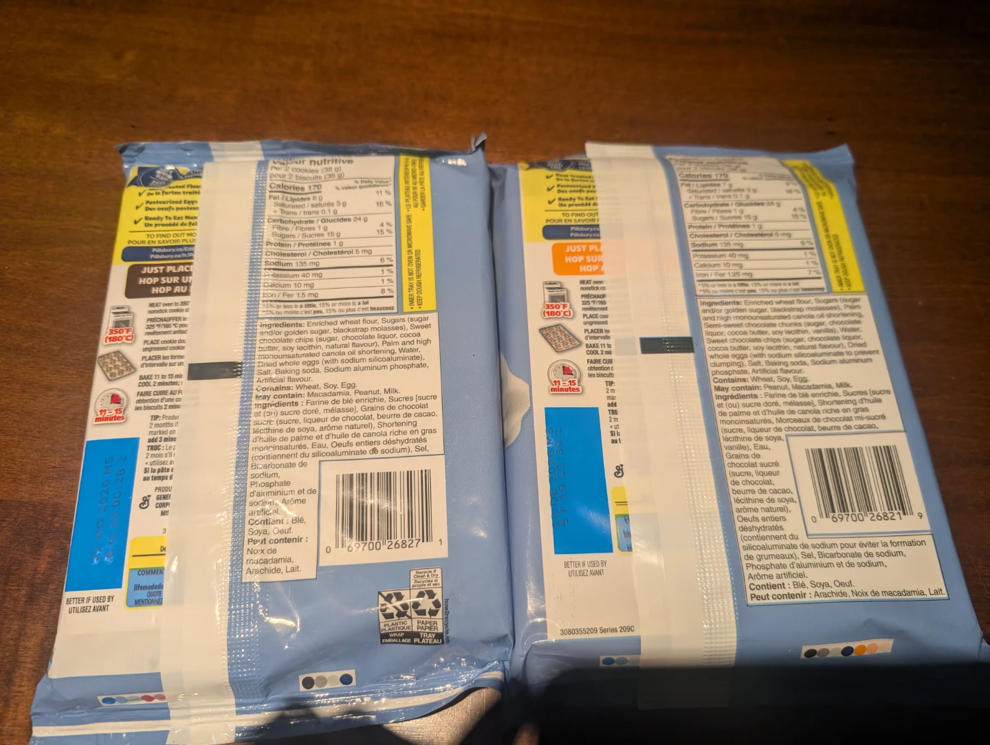 2 Packs Pillsbury Chocolate Chip Cookie Dough - photo 3