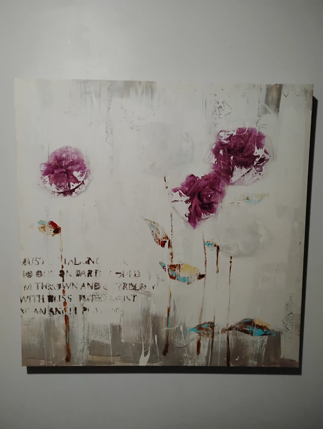 Abstract Floral Wall Art Canvas