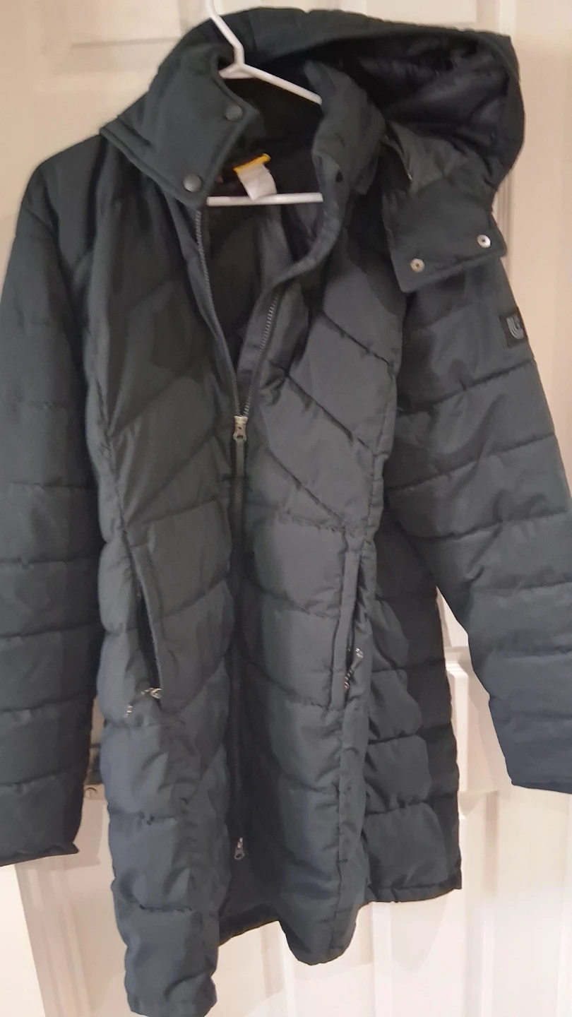 Black Quilted Puffer Jacket XXL women