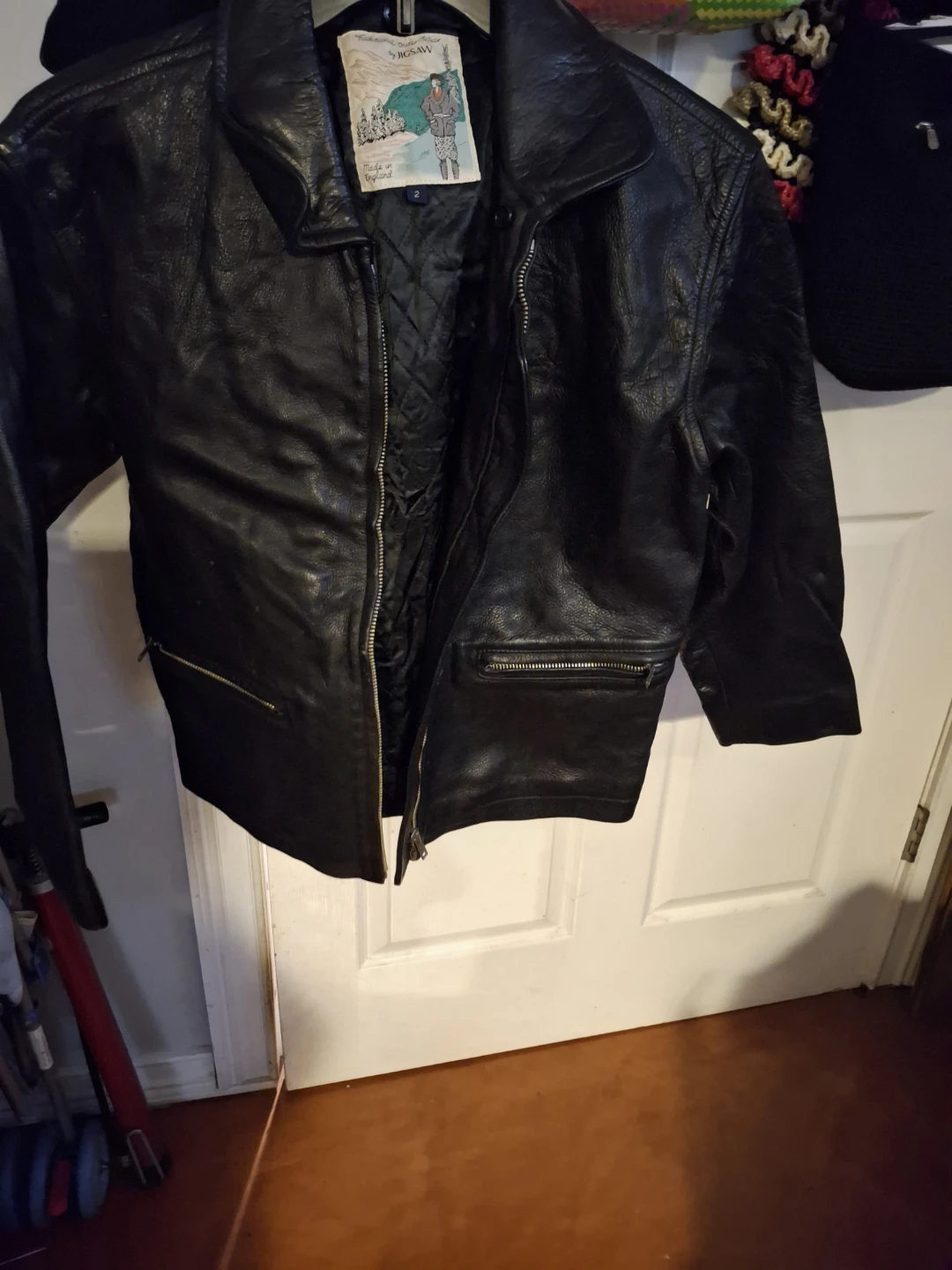 Jigsaw Black Leather Jacket