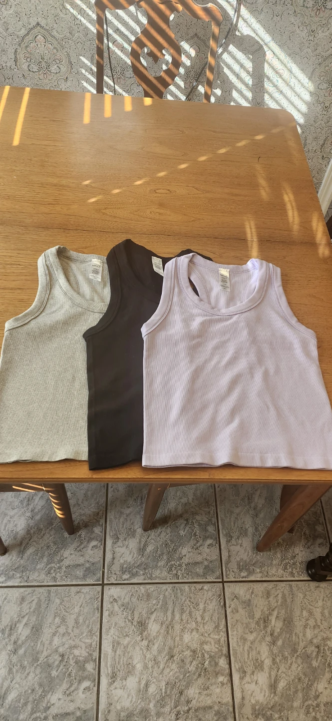 Reflex Ribbed Tank Tops - Medium - 3 Pack - photo 2