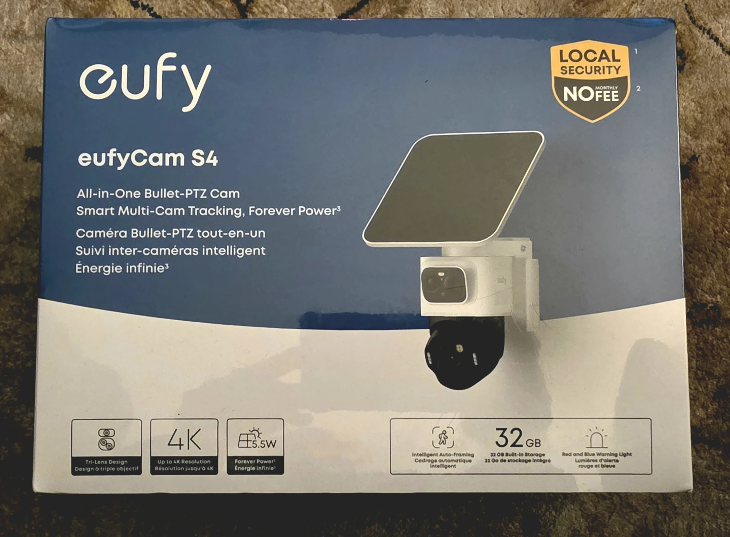 EufyCam S4 All-in-One Bullet-PTZ Camera