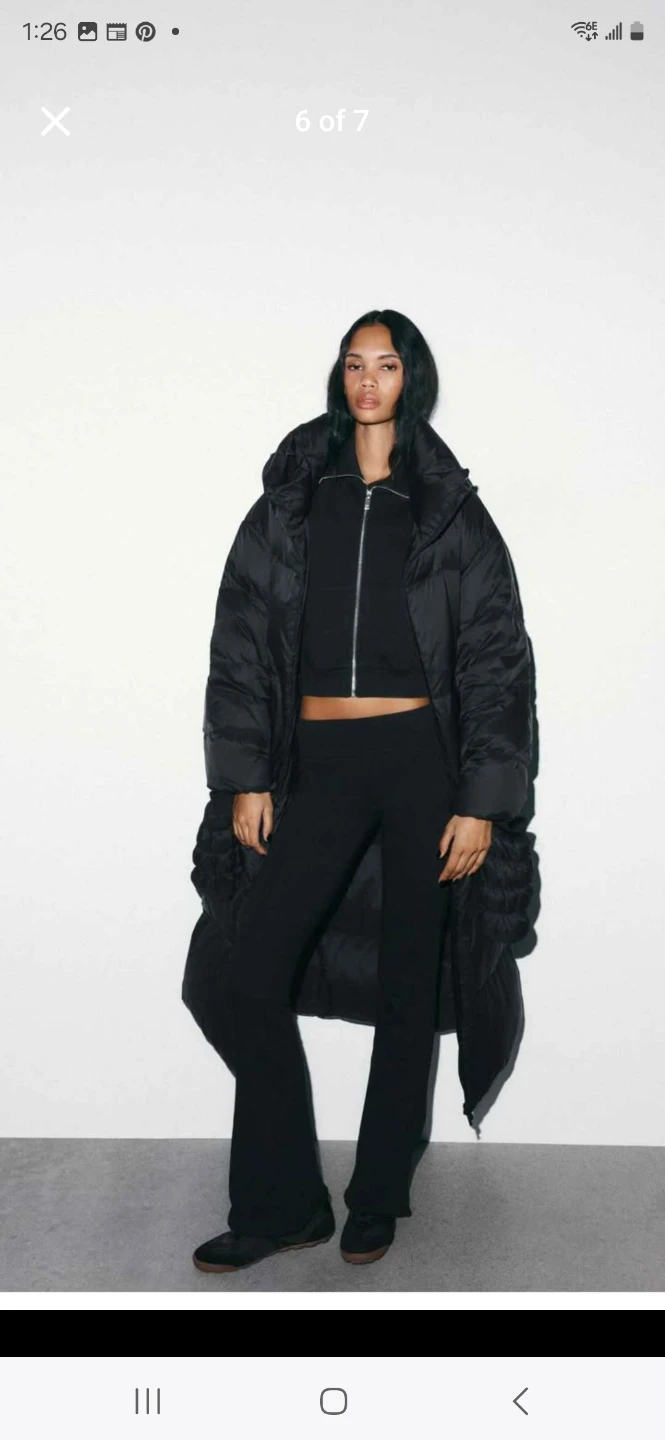 Brand new Zara long winter puffer coat, women's size XL - photo 3