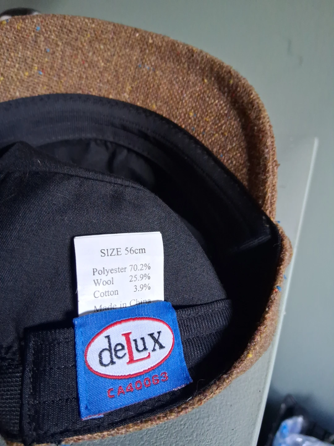 deLux Brown Flecked Tweed Cap - photo 3