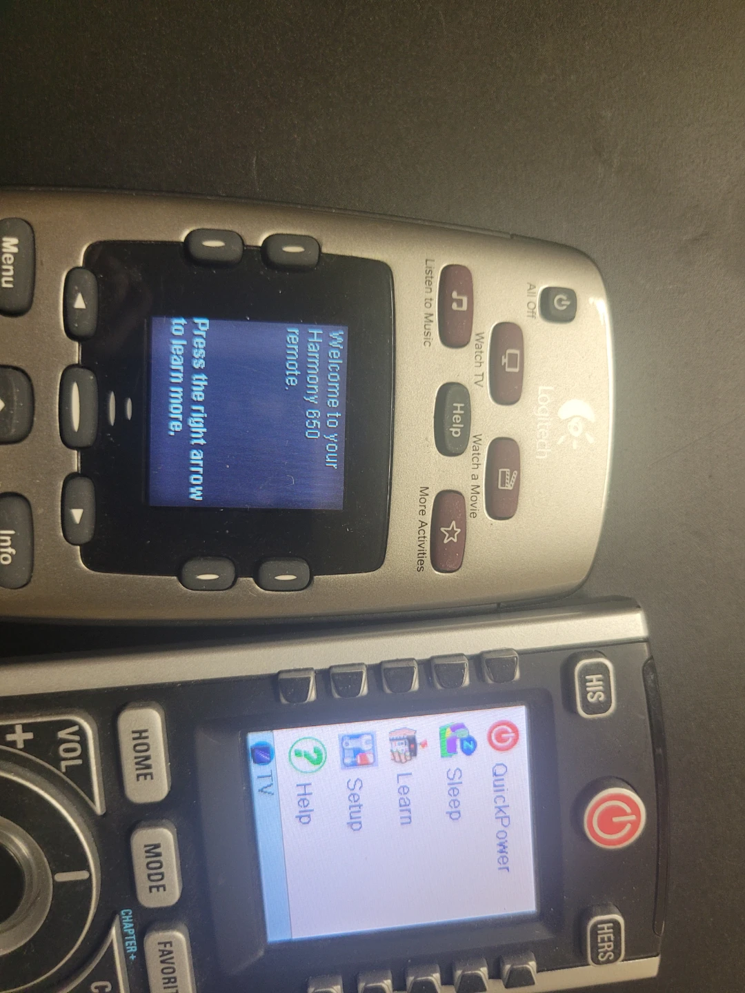 Logitech Harmony 650 Philips Prestigo  allinone universal remote