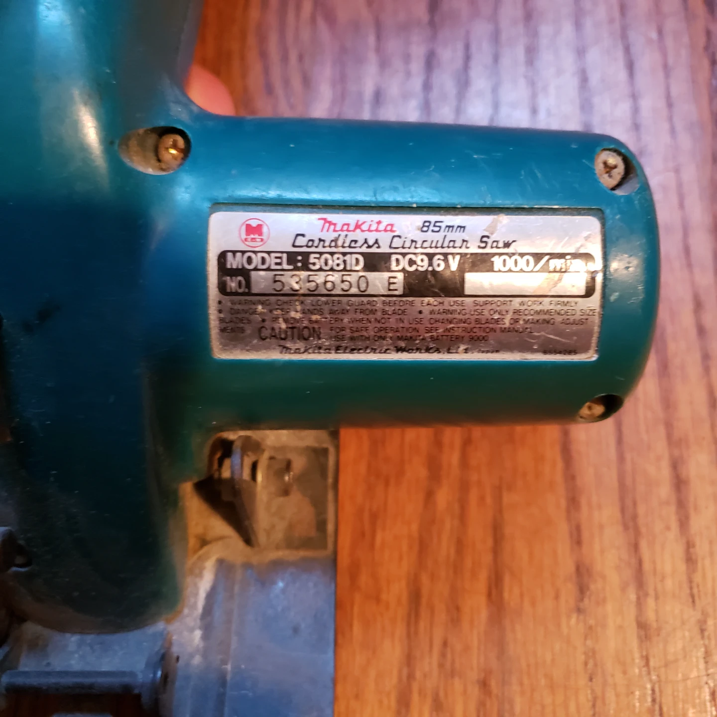 Makita 5081D 85mm Cordless Circular Saw - photo 2