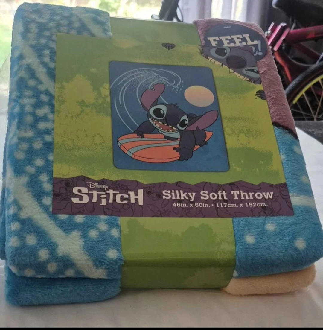 Disney Stitch Silky Soft Throw Blanket
