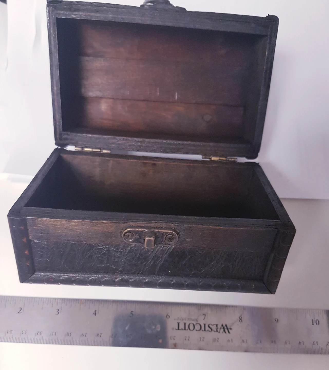 Small Decorative Wood Treasure Chest - photo 5