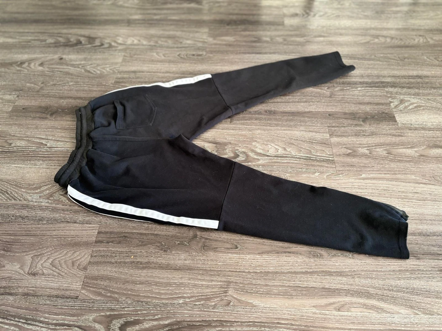 Black Sweatpants with Side Stripes - photo 2